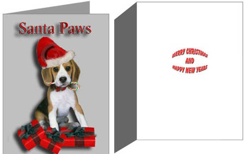 beagle christmas cards