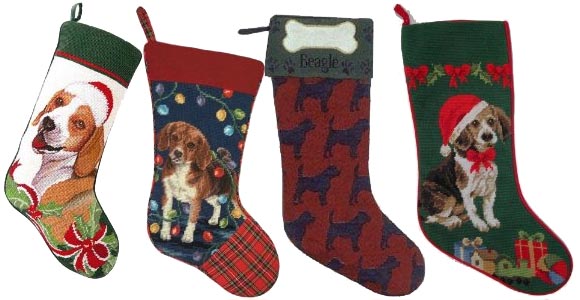 beagle christmas stockings