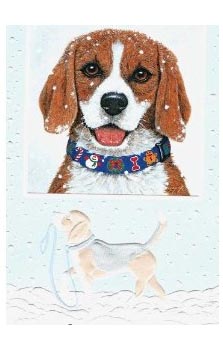 beagle xmas cards