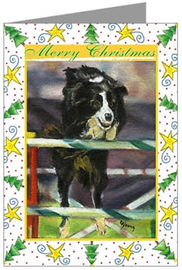 Border Collie Christmas Cards