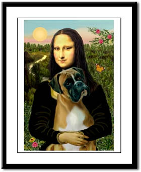 mona lisa and boxer