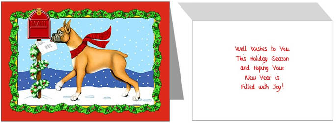 Boxer Mail Christmas Cards