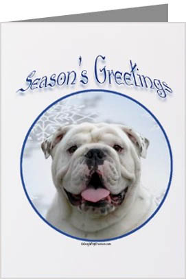 Bulldog Christmas Cards