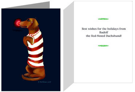 doxie christmas cards
