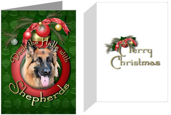 German Shepherd Christmas Cards