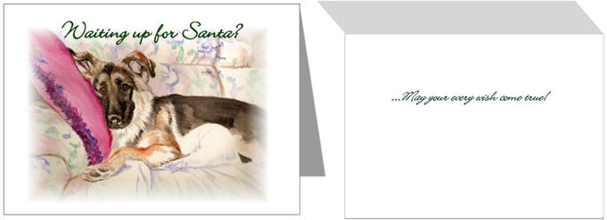 German Shepherd Dog Christmas Cards